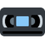 Videocassette Twitter/X emoji