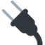 Electric plug Twitter/X emoji