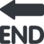 END arrow Twitter/X emoji