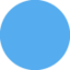 Blue circle Twitter/X emoji