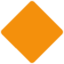 Large orange diamond Twitter/X emoji