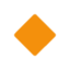 Small orange diamond Twitter/X emoji