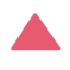 Red triangle pointed up Twitter/X emoji