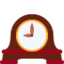 Mantelpiece clock Twitter/X emoji
