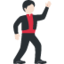 Mann tanzt, helle Hautfarbe Twitter/X emoji
