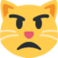 Pouting cat Twitter/X emoji