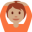 Person Gesturing OK Medium Skin Tone Twitter/X emoji