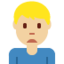 Man Frowning（やや明るい肌色） (Twitter)