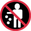 No littering Twitter/X emoji