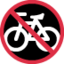 No bicycles Twitter/X emoji