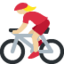 Woman Biking（やや明るい肌色） (Twitter)