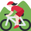 Woman Mountain Biking（明るい肌色） (Twitter)