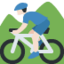 Man Mountain Biking（明るい肌色） (Twitter)