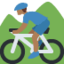 Man Mountain Biking（やや暗い肌色） (Twitter)