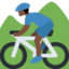 Man Mountain Biking（暗い肌色） (Twitter)