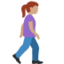 Woman Walking Facing Right（中間の肌色） (Twitter)
