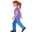 歩く女性（中間の肌色） (Twitter)