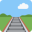 Railway track Twitter/X emoji