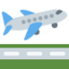إقلاع الطائرة Twitter/X emoji