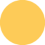 Yellow circle Twitter/X emoji
