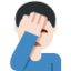 Man Facepalming（明るい肌色） (Twitter)