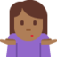 Woman Shrugging（やや暗い肌色） (Twitter)