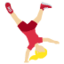 Woman Cartwheeling（やや明るい肌色） (Twitter)