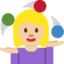 ジャグリング（女性）（やや明るい肌色） (Twitter)