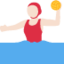 Woman Playing Water Polo（明るい肌色） (Twitter)