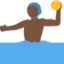 Man Playing Water Polo（暗い肌色） (Twitter)