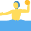 Man playing water polo Twitter/X emoji