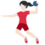 Woman Playing Handball（明るい肌色） (Twitter)