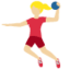 Woman Playing Handball（やや明るい肌色） (Twitter)