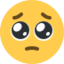 Pleading Face Twitter/X emoji