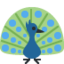 Peacock Twitter/X emoji