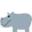 Hippopotamus Twitter/X emoji