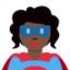 Woman Superhero（暗い肌色） (Twitter)