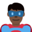 Man Superhero（暗い肌色） (Twitter)