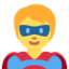 Superhero Twitter/X emoji