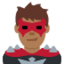 Man Supervillain（やや暗い肌色） (Twitter)