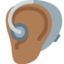 補聴器の耳（やや暗い肌色） (Twitter)