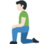 Man Kneeling（明るい肌色） (Twitter)