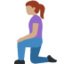 Woman Kneeling（中間の肌色） (Twitter)