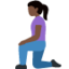 Woman Kneeling（暗い肌色） (Twitter)