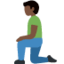 Man Kneeling（暗い肌色） (Twitter)
