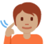 耳が聞こえない人（中間の肌色） (Twitter)