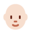 Person: Bald（明るい肌色） (Twitter)