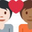 Эмодзи 🧑🏻‍❤️‍🧑🏾 Twitter.com