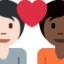 Эмодзи 🧑🏻‍❤️‍🧑🏿 Twitter.com