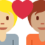 Эмодзи 🧑🏼‍❤️‍🧑🏽 Twitter.com